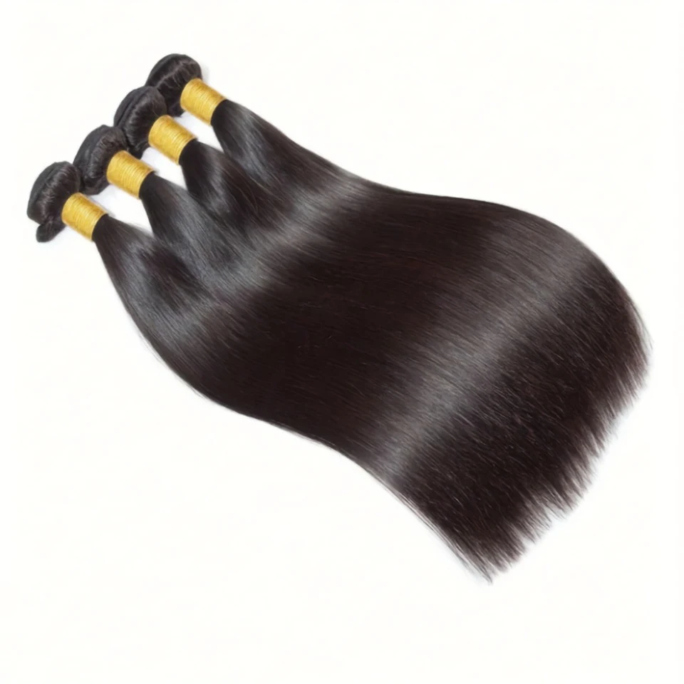 CliCli Raw Indian Human Hair Bundles Bone Straight Bundle Deals Unprocessed 12A Virgin Hair 3/4 Bundles Extensions For Women