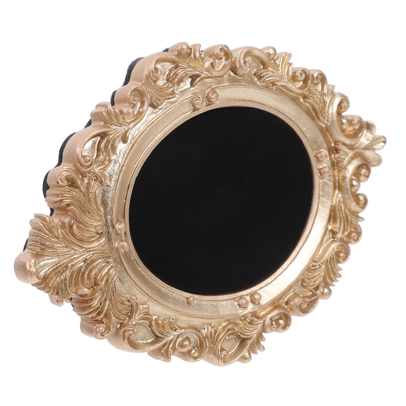 

1pcs Jewelry Display Stand Gold Baroque Resin European Style Vintage Frames for Earrings Necklace Photo Props Home Decor Storage