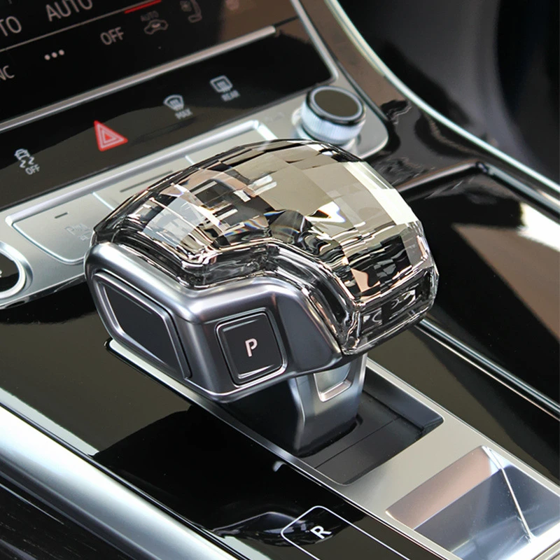 

Для Audi A6 A6L A7 RS6 RS7 Q7 A8L Q8 S8 2020-2023 салон автомобиля, детали ручки переключения передач, аксессуары, хрустальная крышка ручки переключения передач, накладка