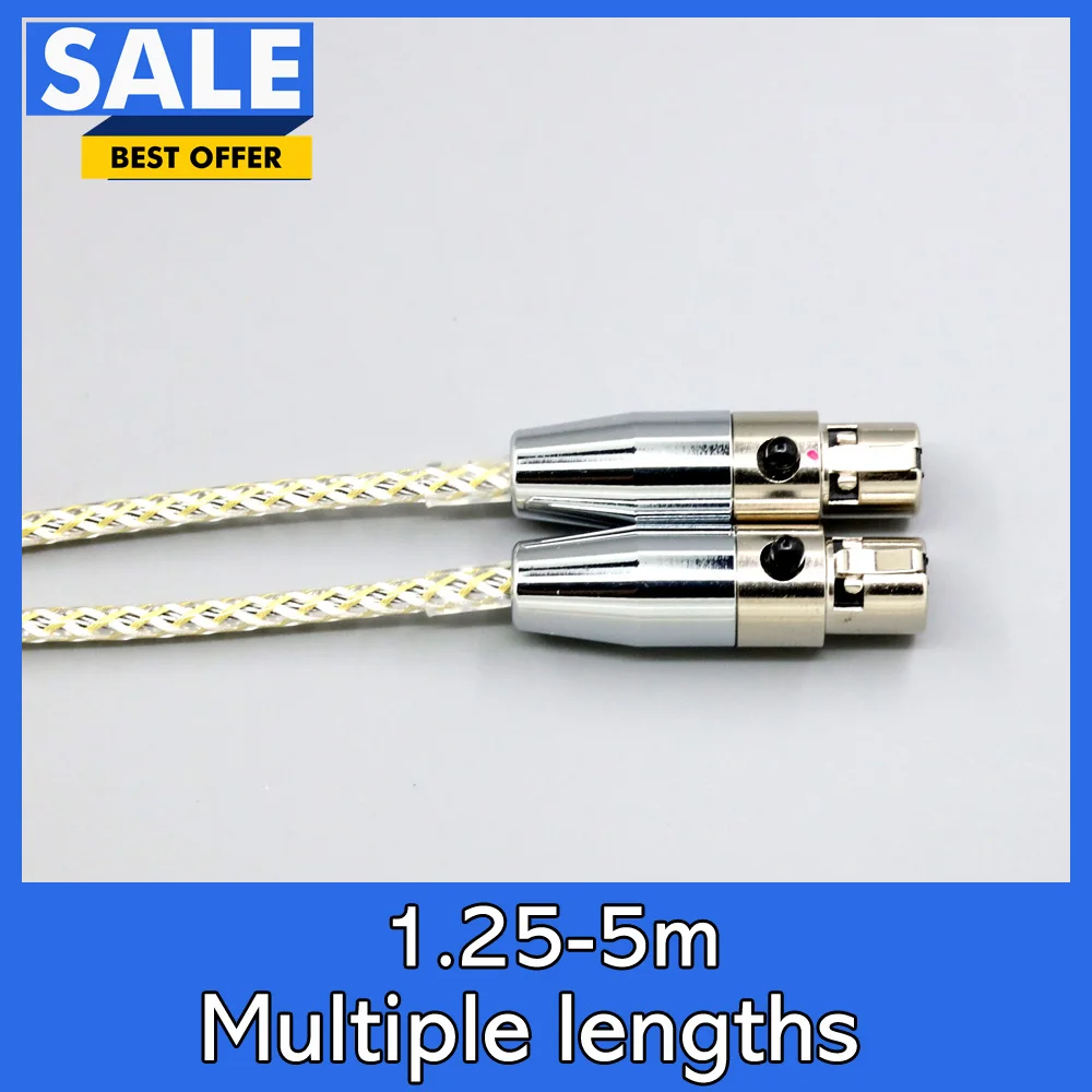 

TypeS 23AWG Litz Shielding Silver OCC Earphone Cable For Audeze LCD-XC LCD-4z LCD-3 LCD-2 LCD-XLCD-MX4 LN008928