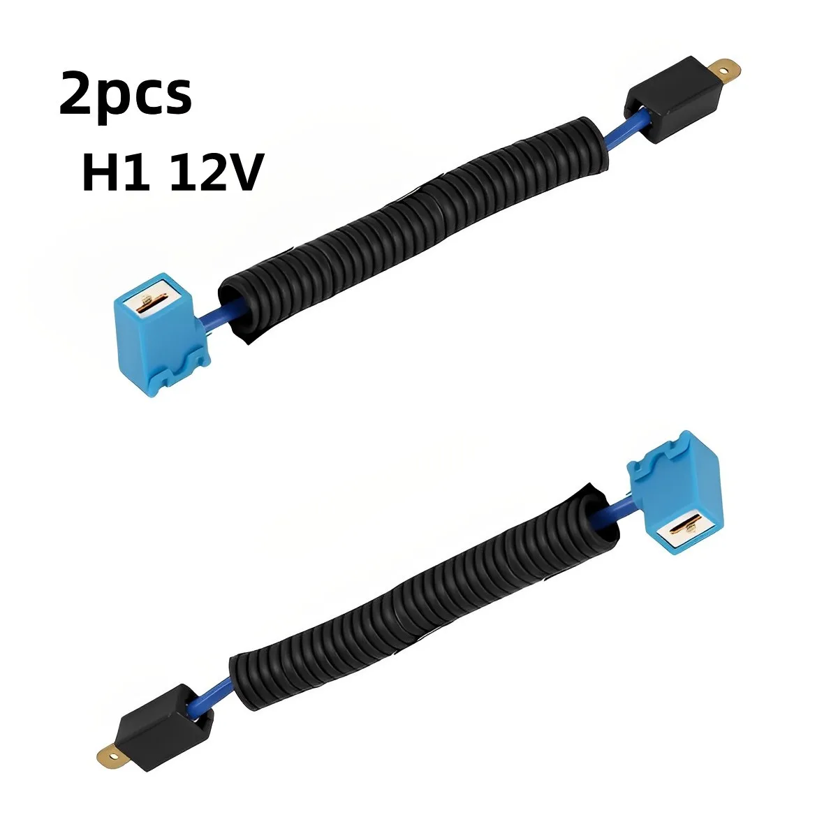 2pcs H1 H4 H7 12V Right Angle Car Light Bulb Extension Socket Holder Adapter Wiring Harness Connector for Taillight/Headlight