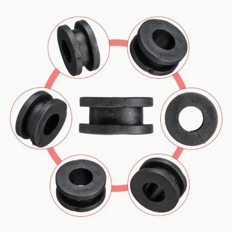 10pcs/set Motorcycle Rubber Grommets Bolt Assortment Kits Fairing Bolts Pressure Relief Cushion Buffer Washer Shock Bushing Kit