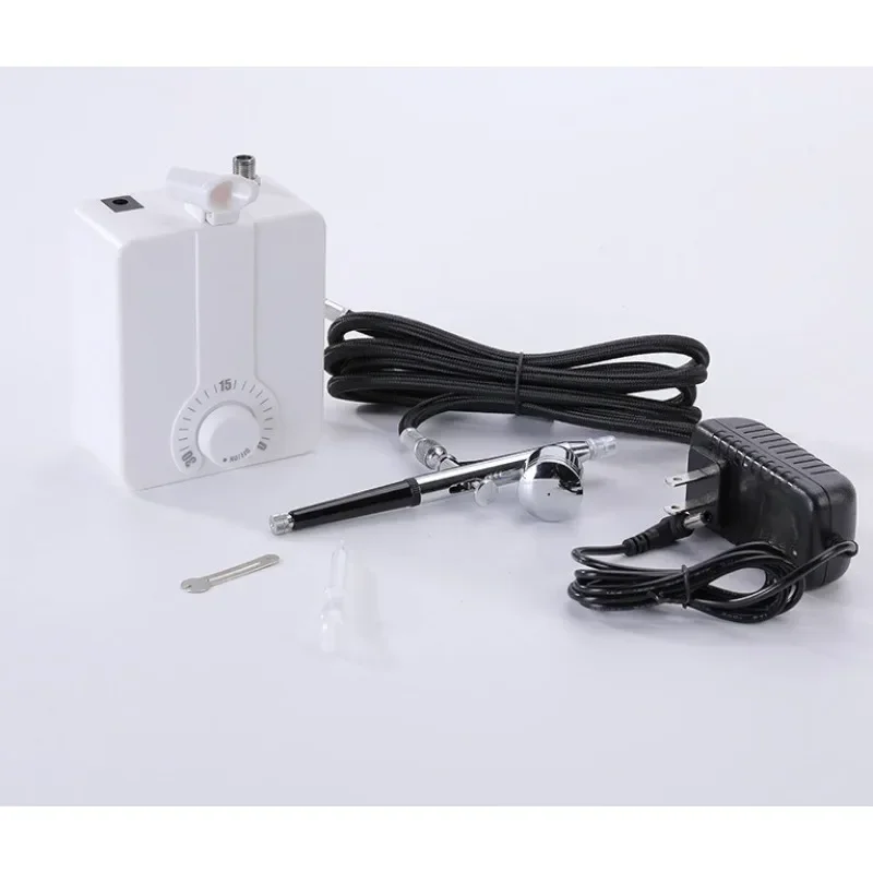 T500K Mini Air Pump With Stepless Speed Regulation, Airbrush Compressor For Nail Art, Model & Tattoo Spraying