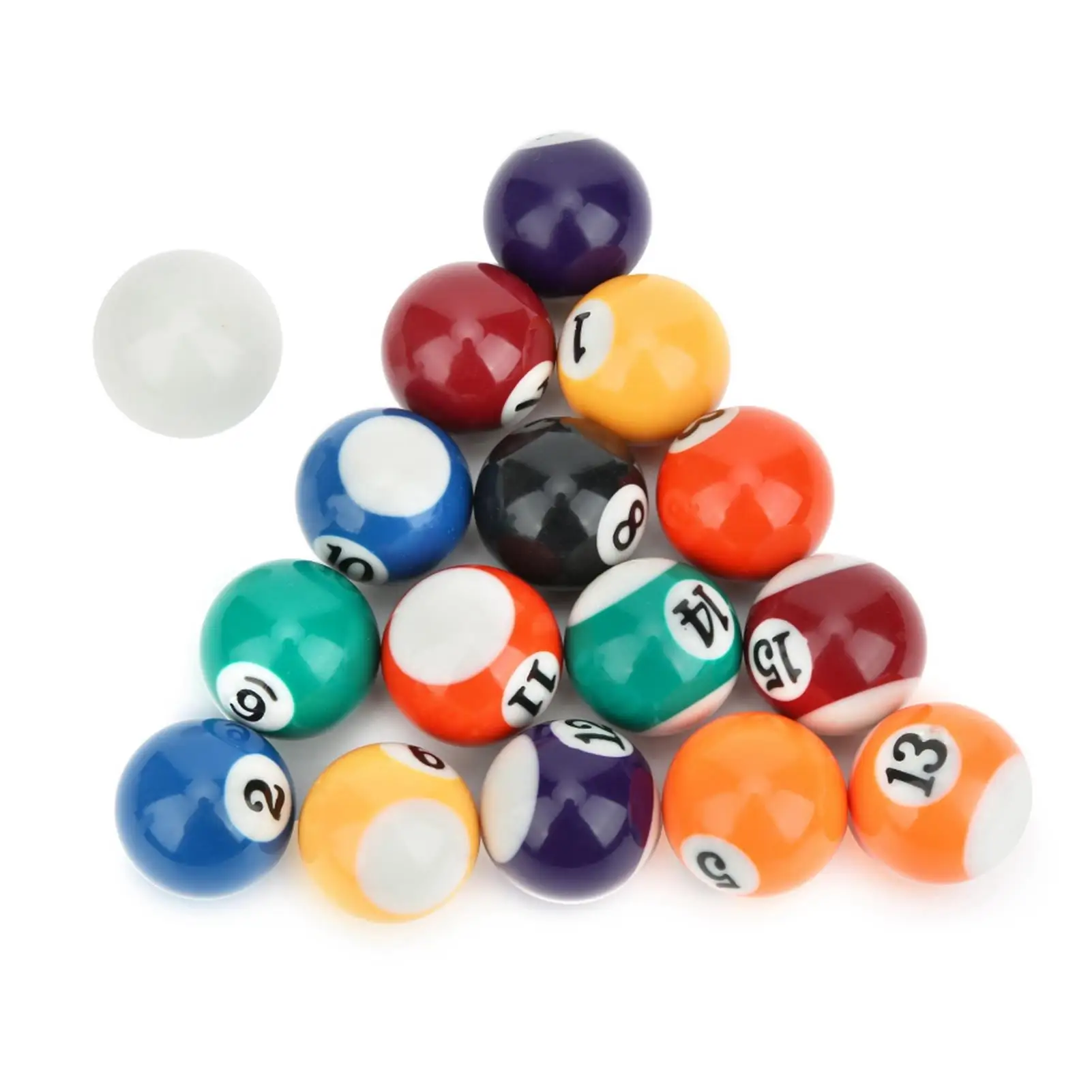 

Kids Billiard Balls - Mini Pool Table Accessories | Resin Pool for game Balls for Fun & Recreation