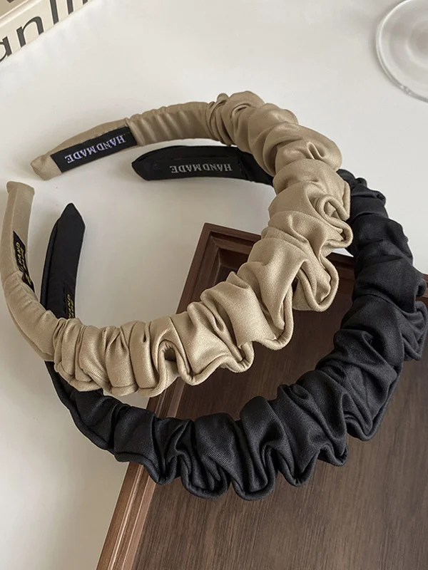 折りたたみ式布製ヘアバンド-レディース-ハイヘアライン-エレガント-プレスヘアクリップ-おしゃれなアクセサリー-多用途-ユニバーサルブランド
