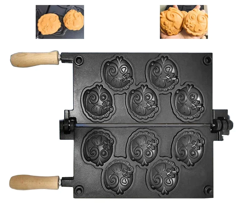 

%a 5Pcs Taiyaki Red Beans Filling Waffle Maker Machine Non-Stick Fish Shape Cake Waffle Machine Big Eyes Fish Bread Waffle Mac