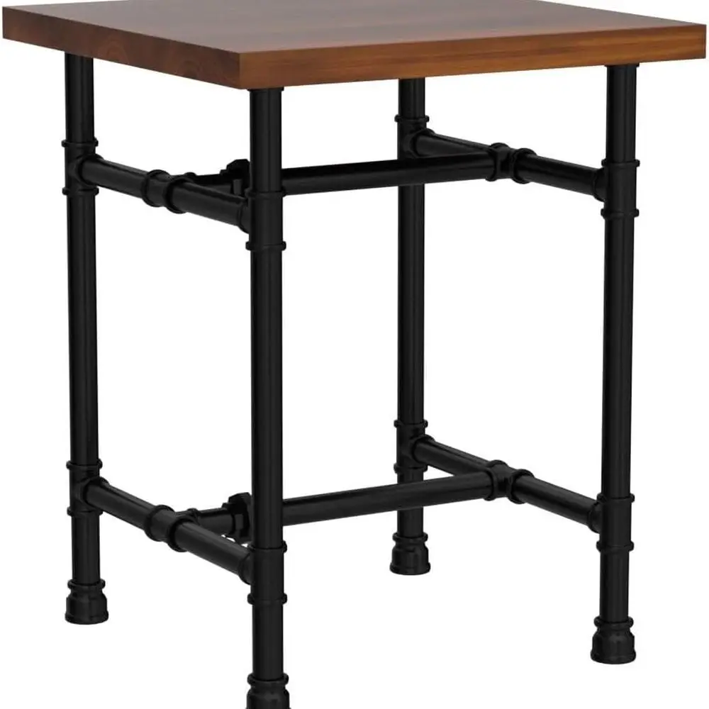 24 Rustic Metal Pipe Table for Entry, End, Coffee, Side, Bar - Suitable for Home Living & Dining Rooms