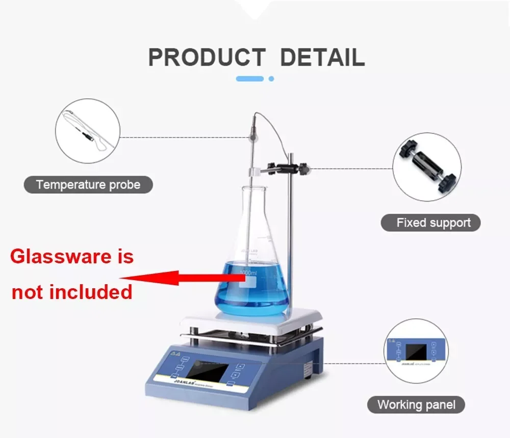 Digital Hotplate Magnetic Stirrer Laboratory Magnetic Mixer with 200-2000rpm 5L