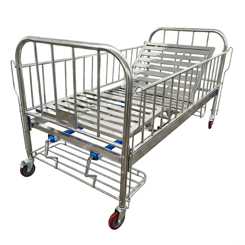 High Quality Stainless Steel Double-Crank Pediatric Hospital Bed  Care Hospital Ward Use Young