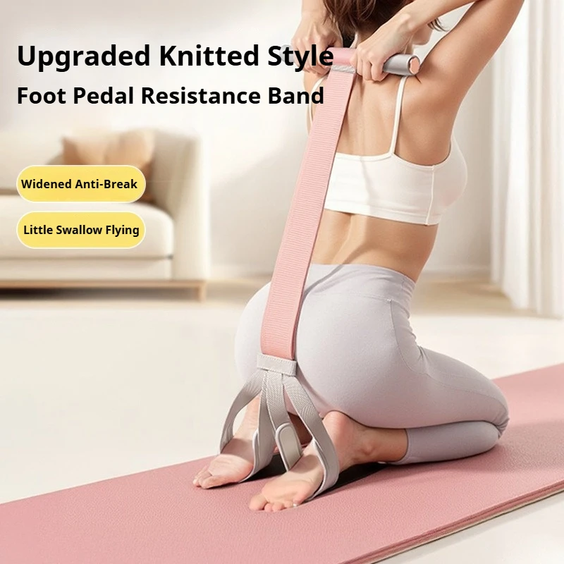 Strickstoff-Widerstandsband Yoga-Zughilfe Bein-Dehnungsband für Sit-Ups Elastisches Seil Bein-Krafttraining