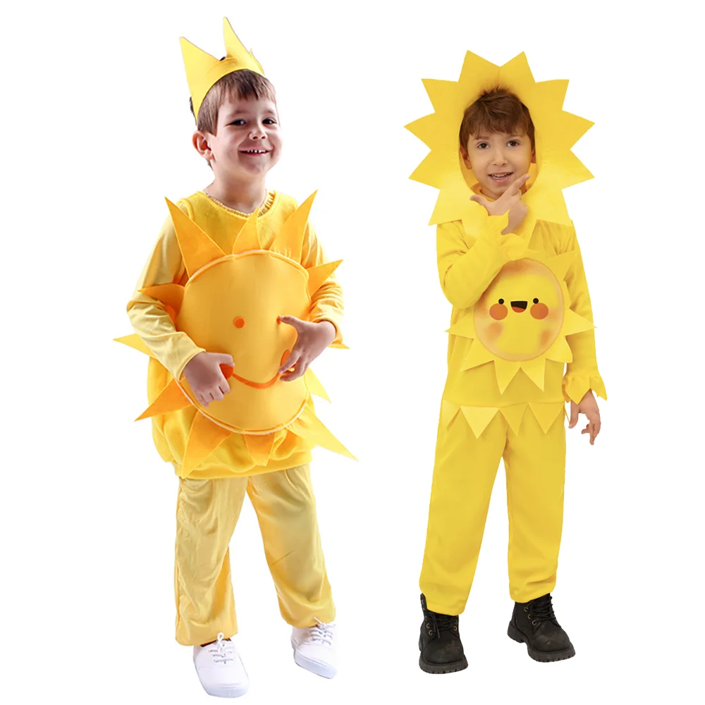 Halloween School Stage Role Play Unisex Sun Costume for Kids Boys Girl