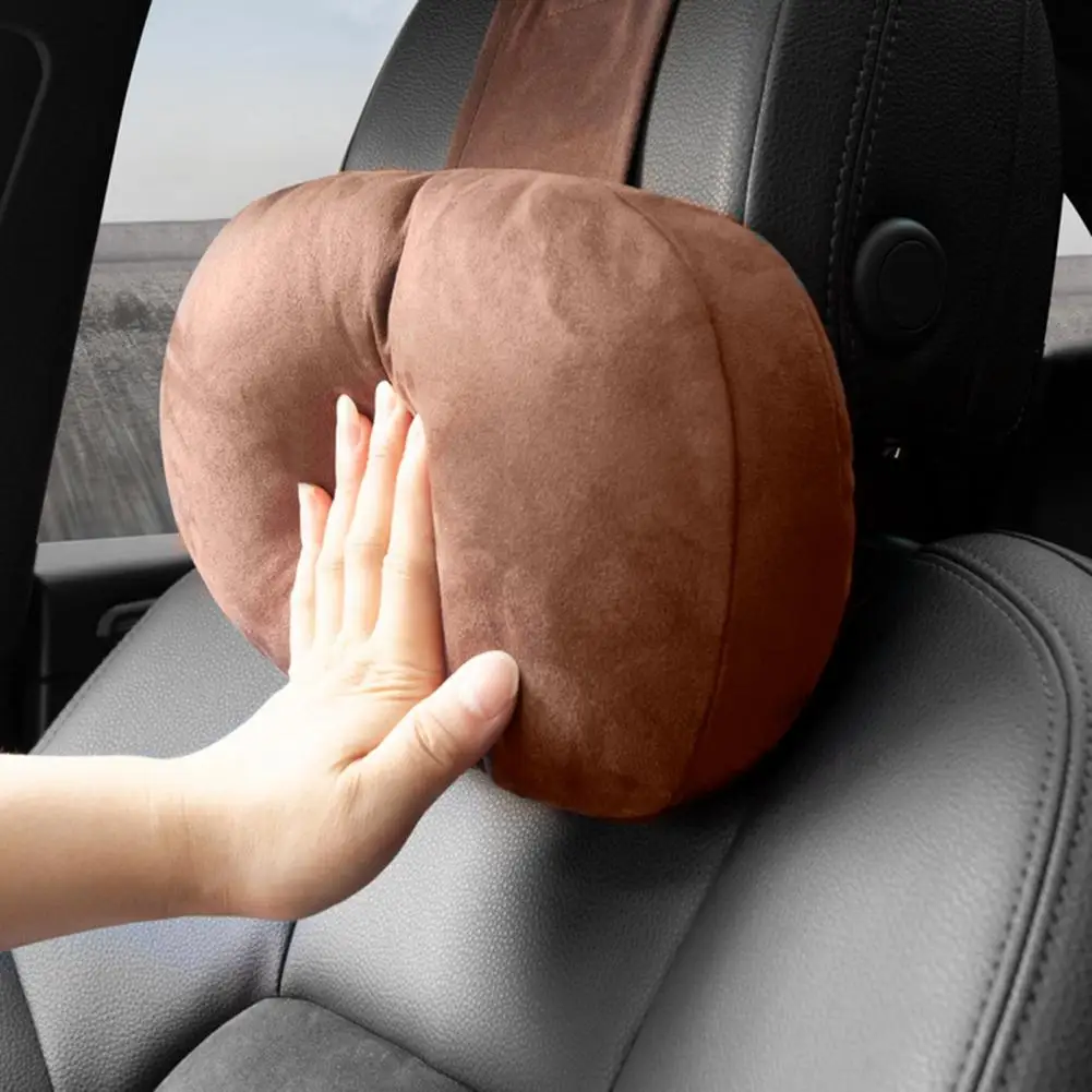 

2Pcs/Set Head Neck Pad Excellent Car Pillow Waist Rest Pillow Wear-resistant Neck Back Support Headrest Pillow