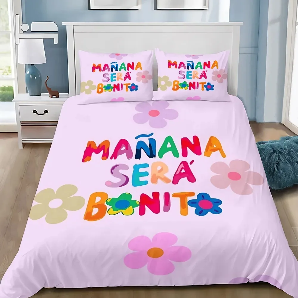 Lovely Karol G Manana Duvet Cover Pillowcase Bedding Set Adult BoyGirl Bedroom Decoration Children Gift Single Double Large Size