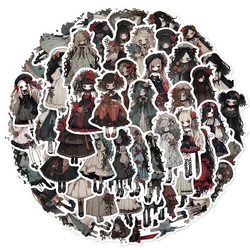 10/30/50pcs Dark Gothic Style Vampire Girl Stickers Horror Anime Graffiti Sticker Phone Skateboard Stationery Cartoon Decals Toy