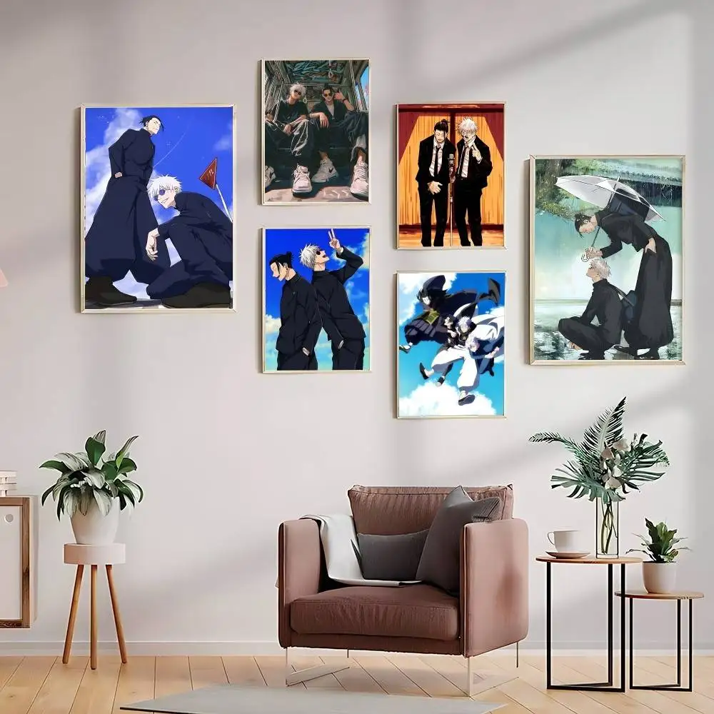 G-Gojo und G-GetoS Poster Leinwanddruck Poster Vintage klassischer Kunstdruck Wohnzimmer Home Decor Kunst Poster Geschenke