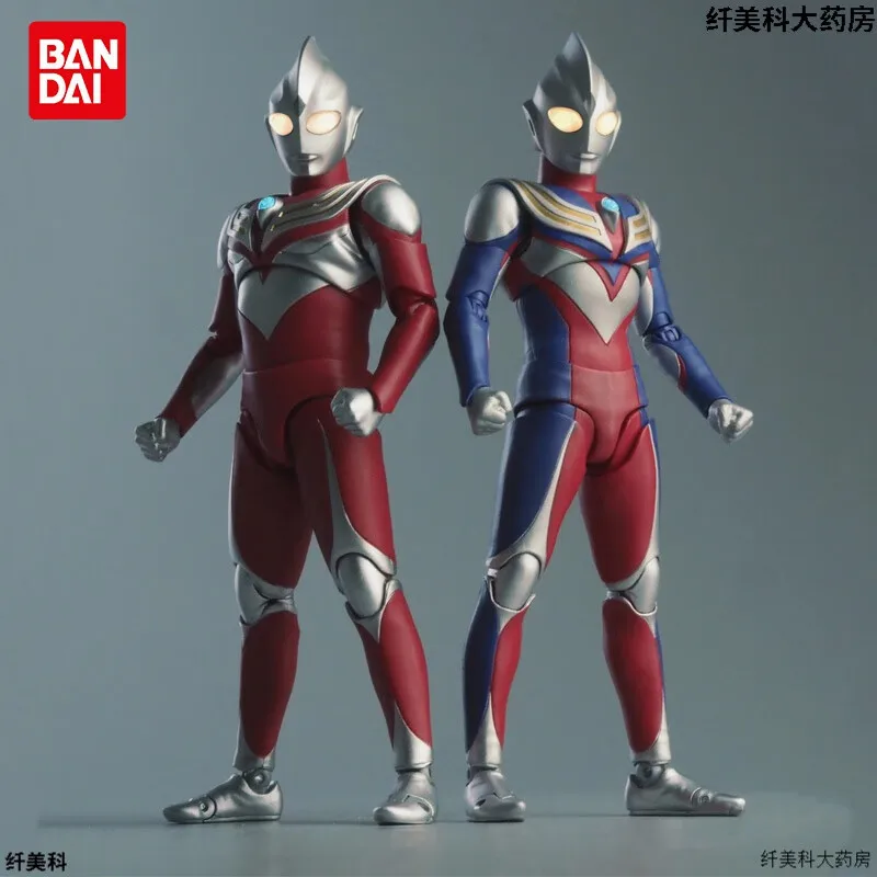 Bandai (BANDAI) Genuine SHF Shining Ultraman Tiga Real Bone Carving Cerro Jade Kai Blazer Toy Birthday Gift, Bandai