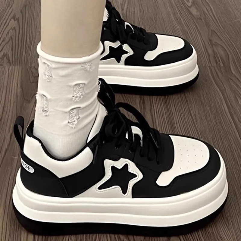 

Women's Sport Shoes Casual Style Soft Bottom Thick Heel Versatile Comfortable Breathable Cross Buckle PU Material Fashionable