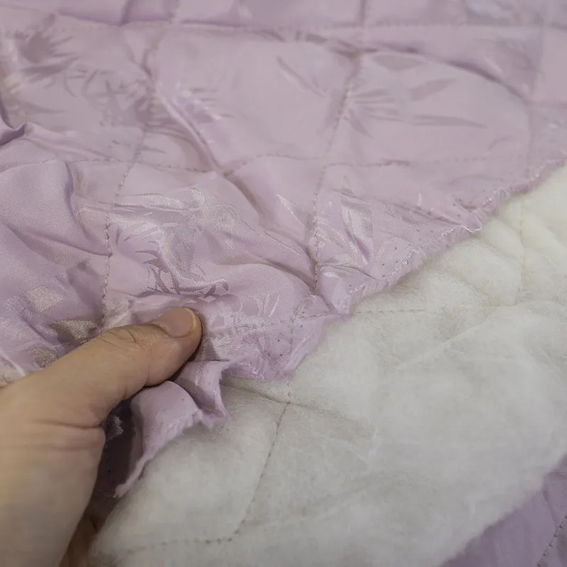 Silk Jacquard Pure Quilted Floc Powder Silk Cloth Fragrant Cloud Yarn Padded Jacket Cotton Padded Coat Special Soft Lining