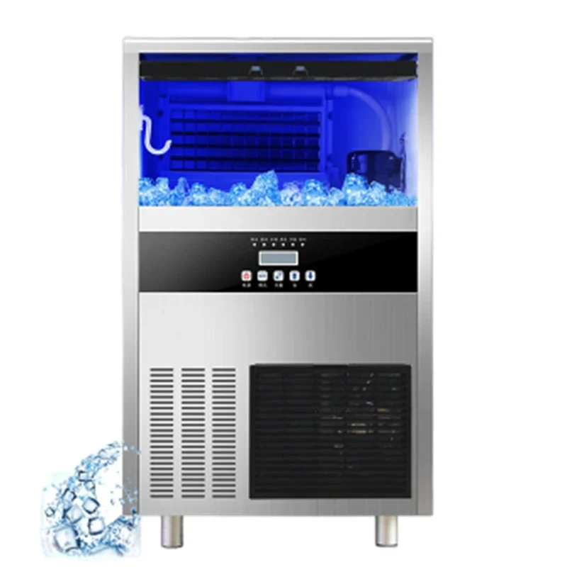 Commercial ice machine 40KG square ice hotel KTV ice cube 60KG water bar ice machine