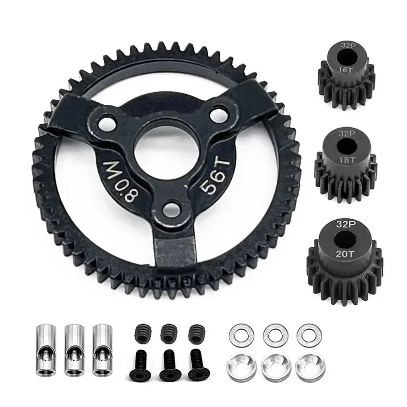 Harden Steel Spur Main Gear 50T 52T 54T 56T 58T 32Pitch 0.8M 6842 6843 3956 for RC Car 1/10 TRX Slash Stampede Rustler 4x4 VXL