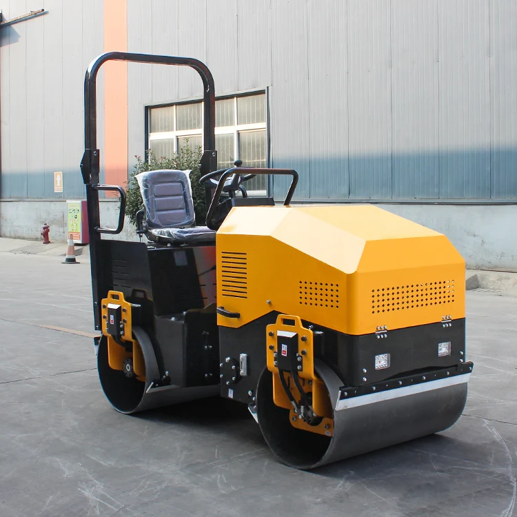 6 ton large road roller double steel wheel vibratory compactor heavy machine suitable for road construction and soil compaction