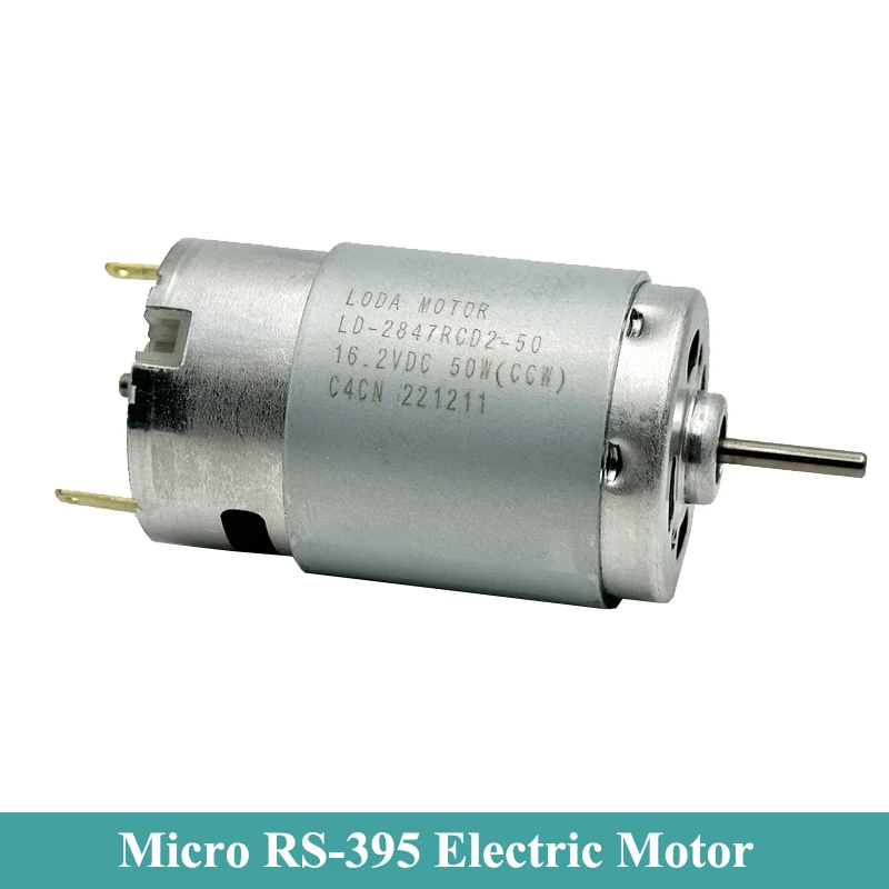 RS-395 Micro 28mm Electric Motor DC 6V 12V 14.4V 16.2V 18V 17000RPM High Speed Carbon Brush Motor DIY Hobby Toy Model Hair Drier