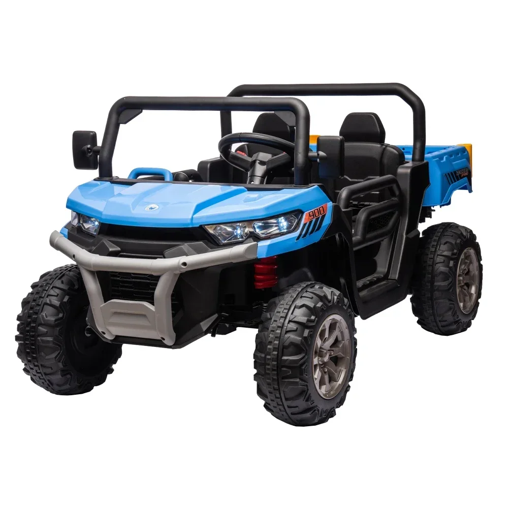 24V Ride on Truck 2 Seat Ride on UTV with Dump Bed/Shovel with Remote Control with Anti-Skid Tire Electric Car for Kids