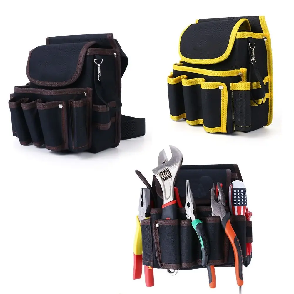 Multi-function Tool Storage Bags Multiple Pockets Carpenter Waist Bag Repair Bag Oxford Cloth Toolkit Pouch