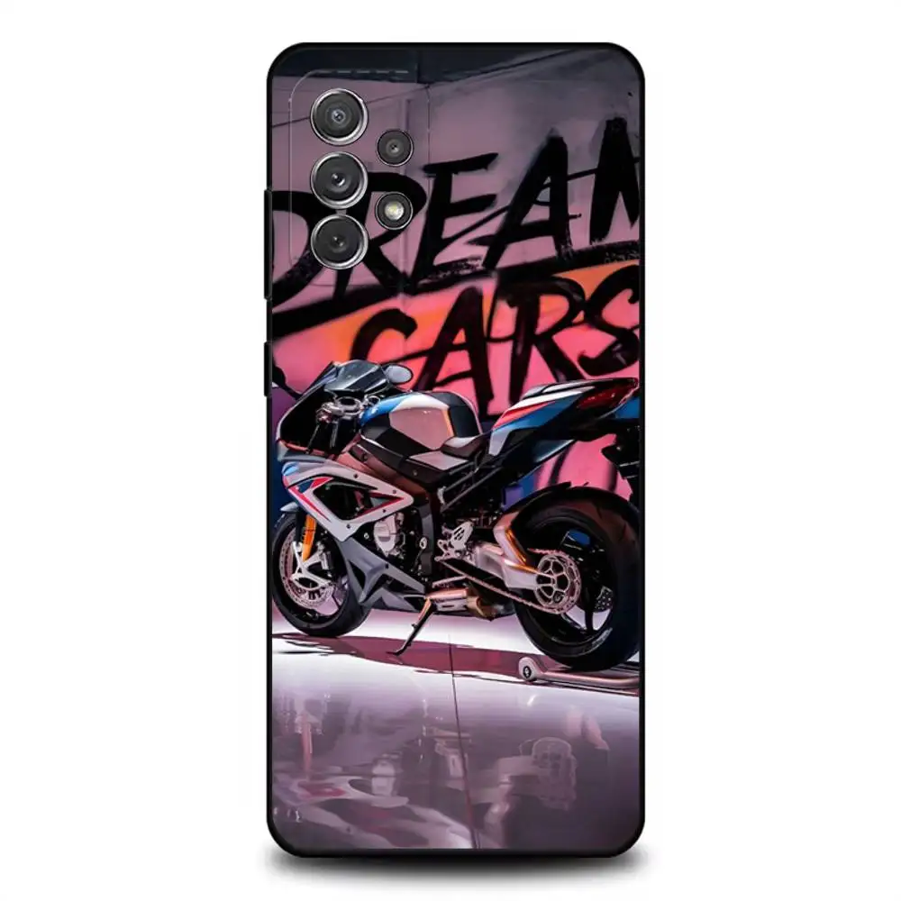 حافظة هاتف R1250R S1000RR لهاتف سامسونج S 25,24,23,22,30,21,10,9,Ultra,Plus,Lite,FE,4,5G حافظة ناعمة سوداء