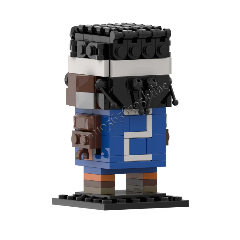 163ピース MOC スポーツスーパースターキャラクターコレクションシリーズ ブリックヘッドモデル DIY クリエイティブパズル 誕生日漫画アニメフィギュアおもちゃギフト