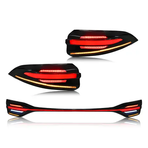 LED Tail Lights For Toyota Corolla 2020-2024 Red Base Smoked Style High Brightness Red Light Smoke Texture Car Rear Lamp