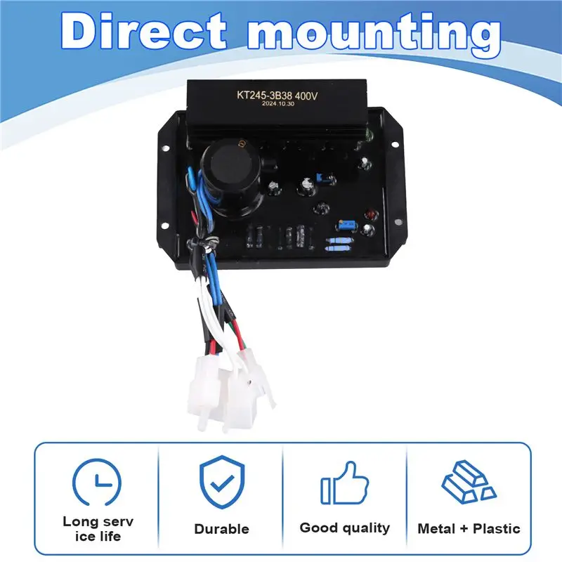 AT02-KT245-3B38 AVR Automatic Voltage Regulator Control Module Three Phase Brush Brushless Generator Stabilizer 8-15KW