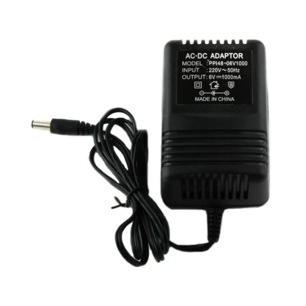 For Linear Power Transformer Adapter 6V 1A DC For Kids Electric Toy Car (010)