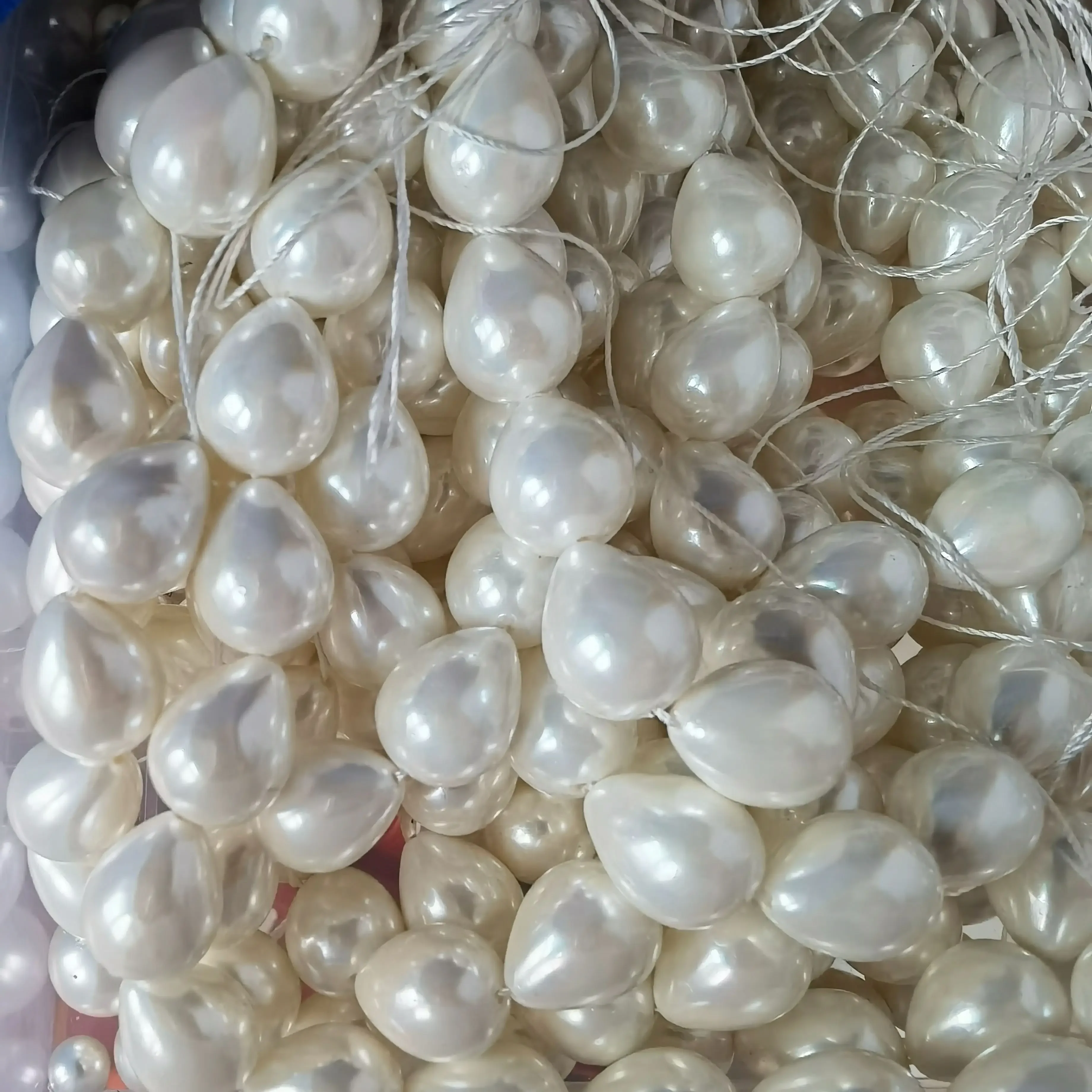 (10PCS/PACKAGE) Clearance Natural Stone Simple Shell Pearls  Beads