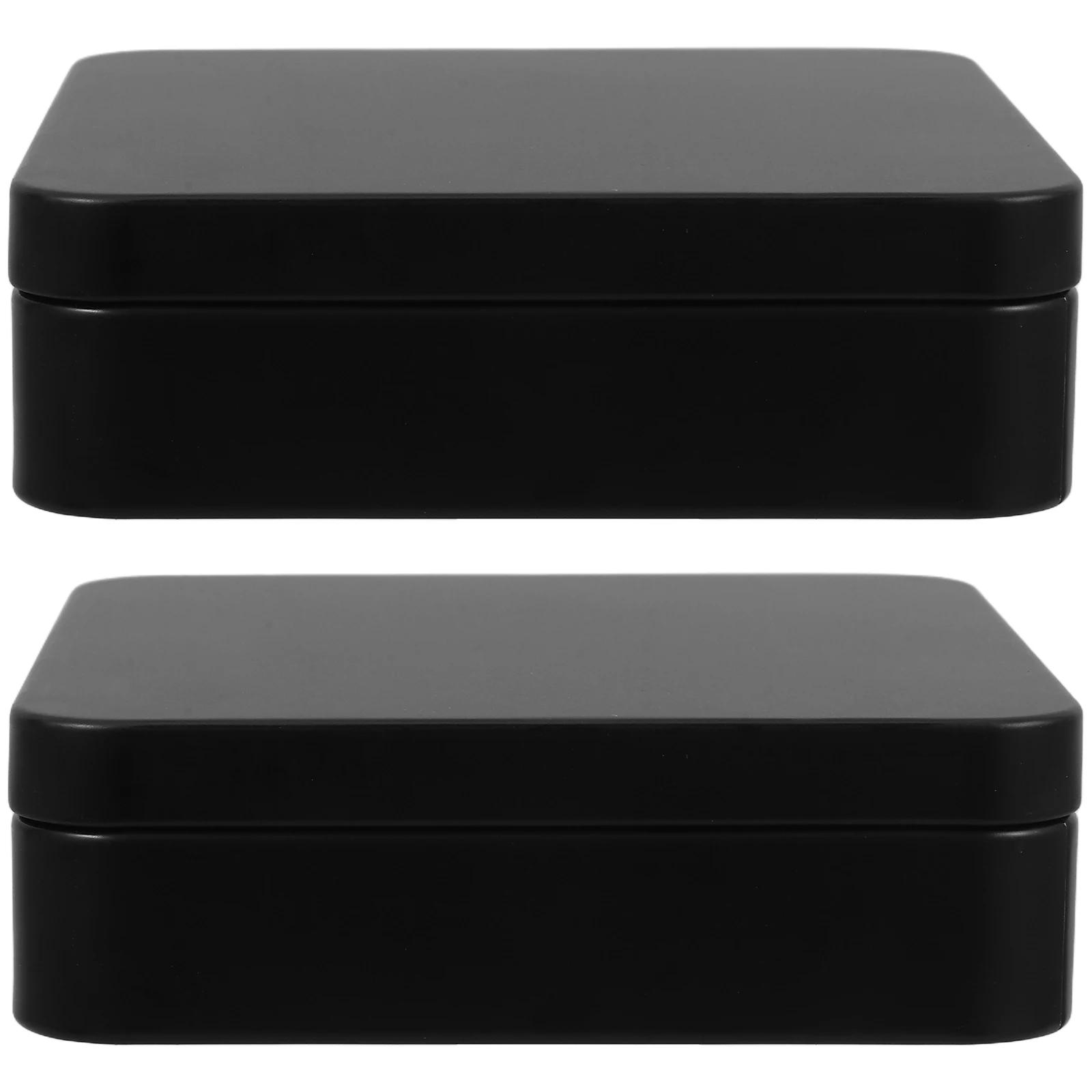 

2pcs Tinplate Storage Box Metal Containers Gaming Cards Holder Desktop Organizer Small Tins Lids Tin Boxes Mini Treat Metal Box