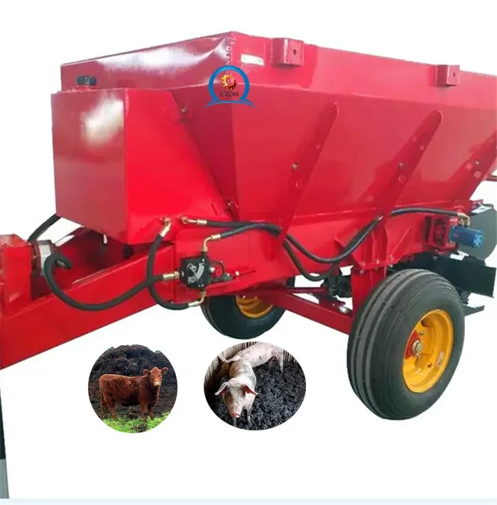 hot sale manure scatterer farm manure conveying and scattering vehicle