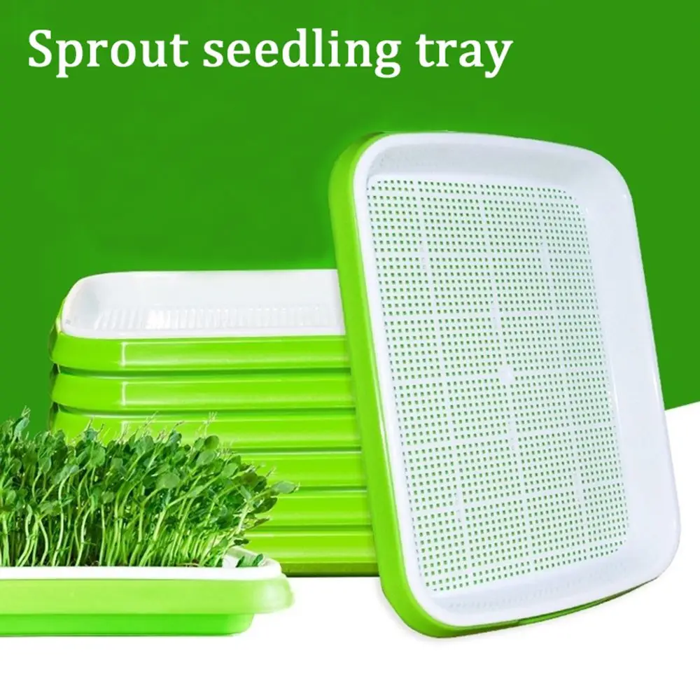 1pc Plastic Grow Nursery Pots Vegetable Soilless Nursery Trays Seed Germination Tray Seedling Sprout Plate Nursery Pots Tray