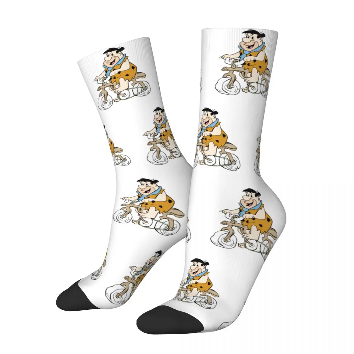 Flintstones Fred Flintstone Socks Autumn Stockings Funny Men Soft Breathable Socks Design Running Anti Skid Socks