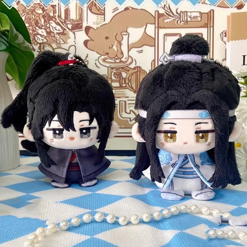 Mo Dao Zu Shi Wei Wuxian Lan Wangji Plush Toy Grandmaster of Demonic Cultivation Stuffed Doll Soft Pendant for Backpack Keychain