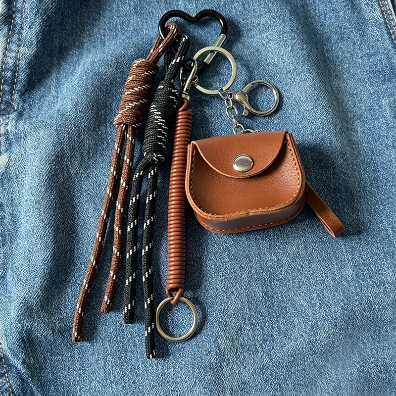 Trendy Modular Mini Bag KeyChain Leather Bag Pendant Charm For Women Car Keyring Heart Decor Accessories