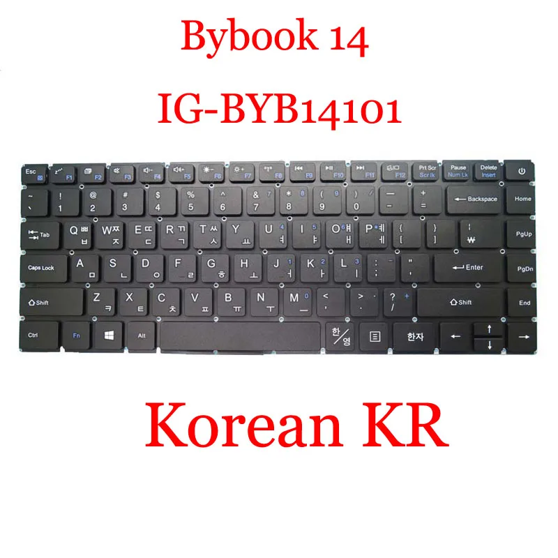 Laptop No Backlit US FR NE Keyboard For IGNIQ For Bybook 14 IG-BYB14101 For Teclast F6 Korean KR English US Black No Frame New