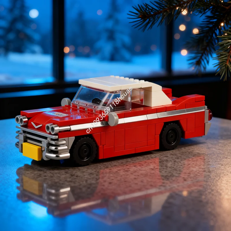 

178 шт. MOC винтажный автомобиль Кристина городская модель строительные блоки архитектура DIY идея игрушки образование Рождественский подарок кирпич на день рождения