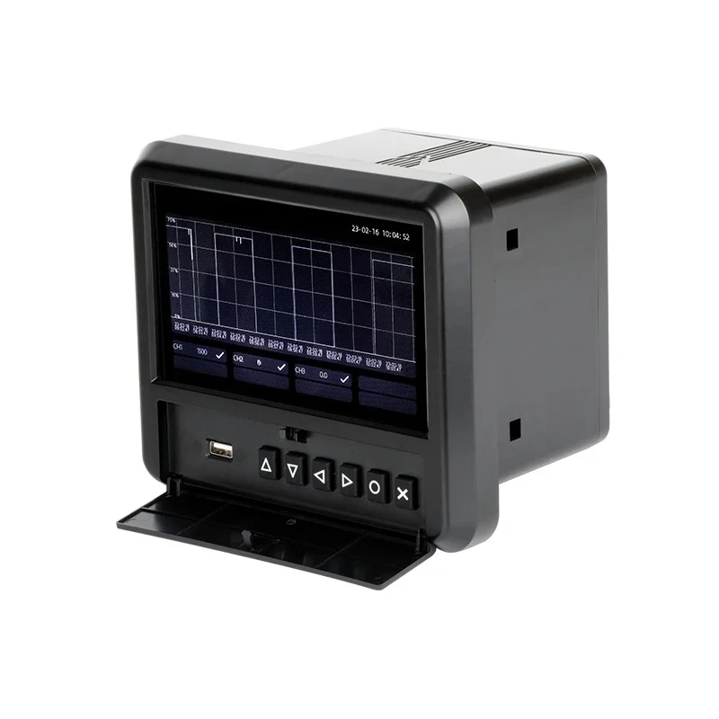 FST500-602A Multi Channel Color Chart Paperless Recorder No Paper Temperature Recorder