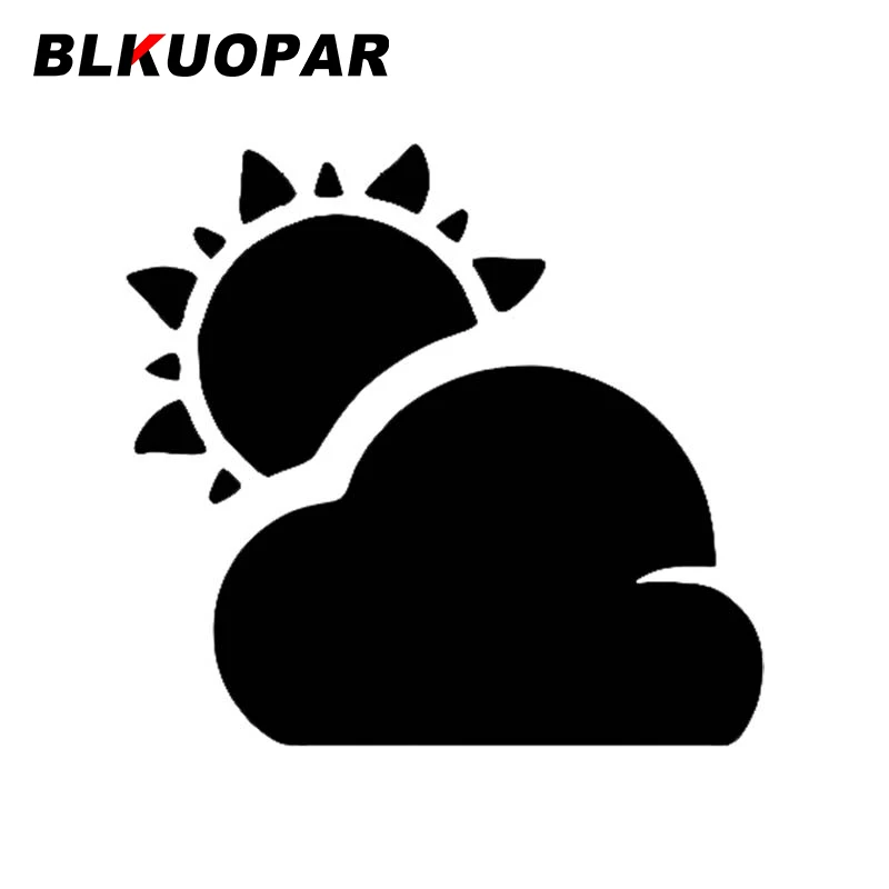 

BLKUOPAR Sun Rain Cloud Car Stickers Sunscreen Personality Decal JDM Accessories Custom Printing Laptop Scratch-Proof Waterproof