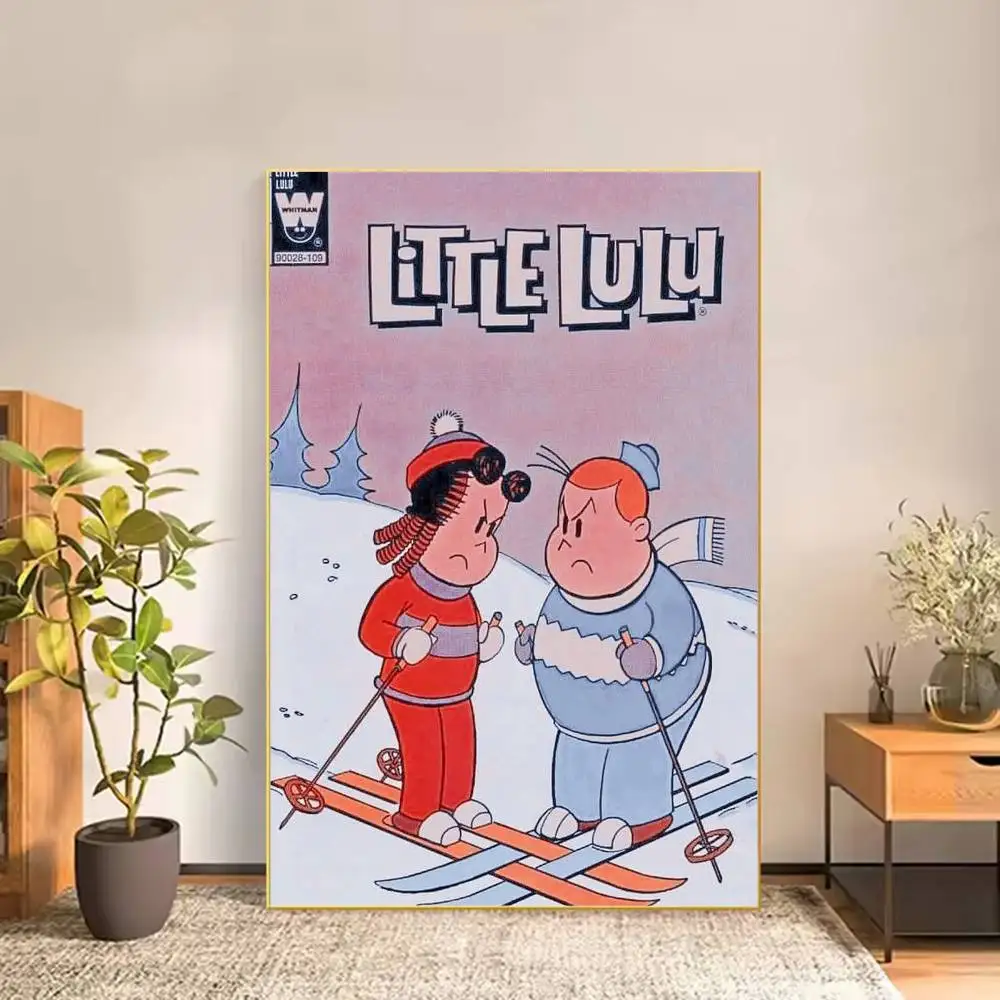 Cartoon The L-Little L-Lulu Show Poster Versatile HD Waterproof Wall Art Self-Adhesive Decor for Any Space Ideal Gift