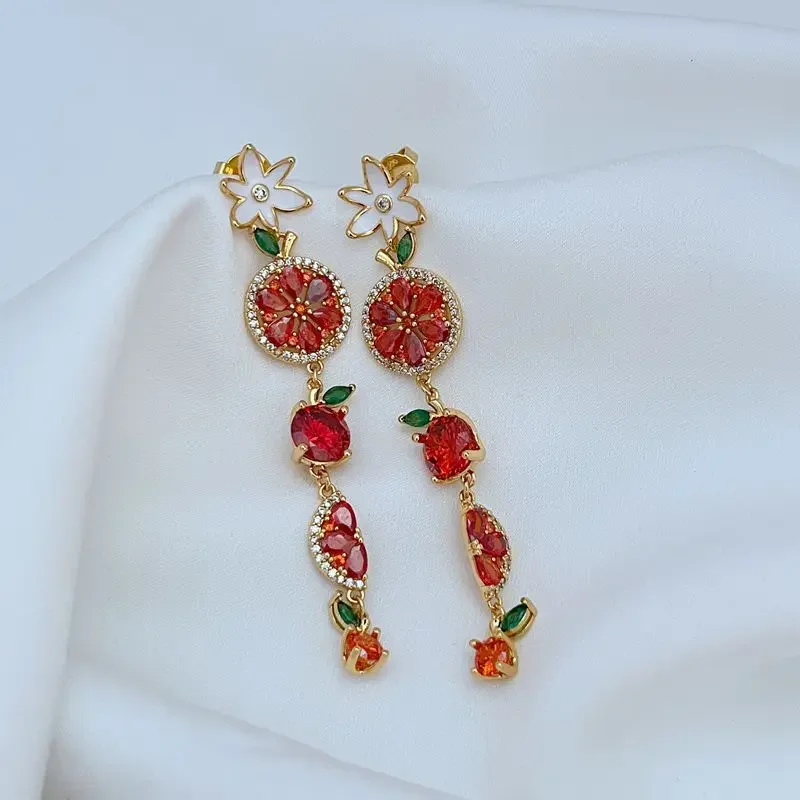 

KS Европейские и американские модные тенденции Универсальные простые индивидуальные красивые серьги с фруктами