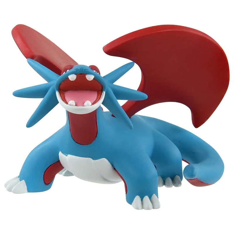 TOMY Pokemon model Salamence figure mini doll ornament animation movie game peripheral monster children's toy number MS-39