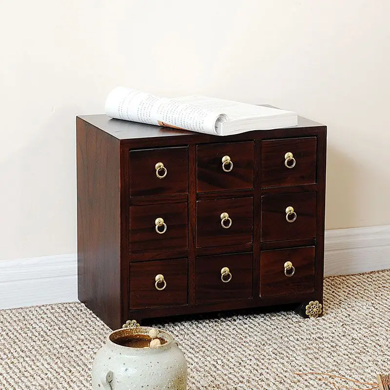 

Solid wood traditional Chinese medicine cabinet Household small 9 traditional Chinese medicine cabinet Small household tradition