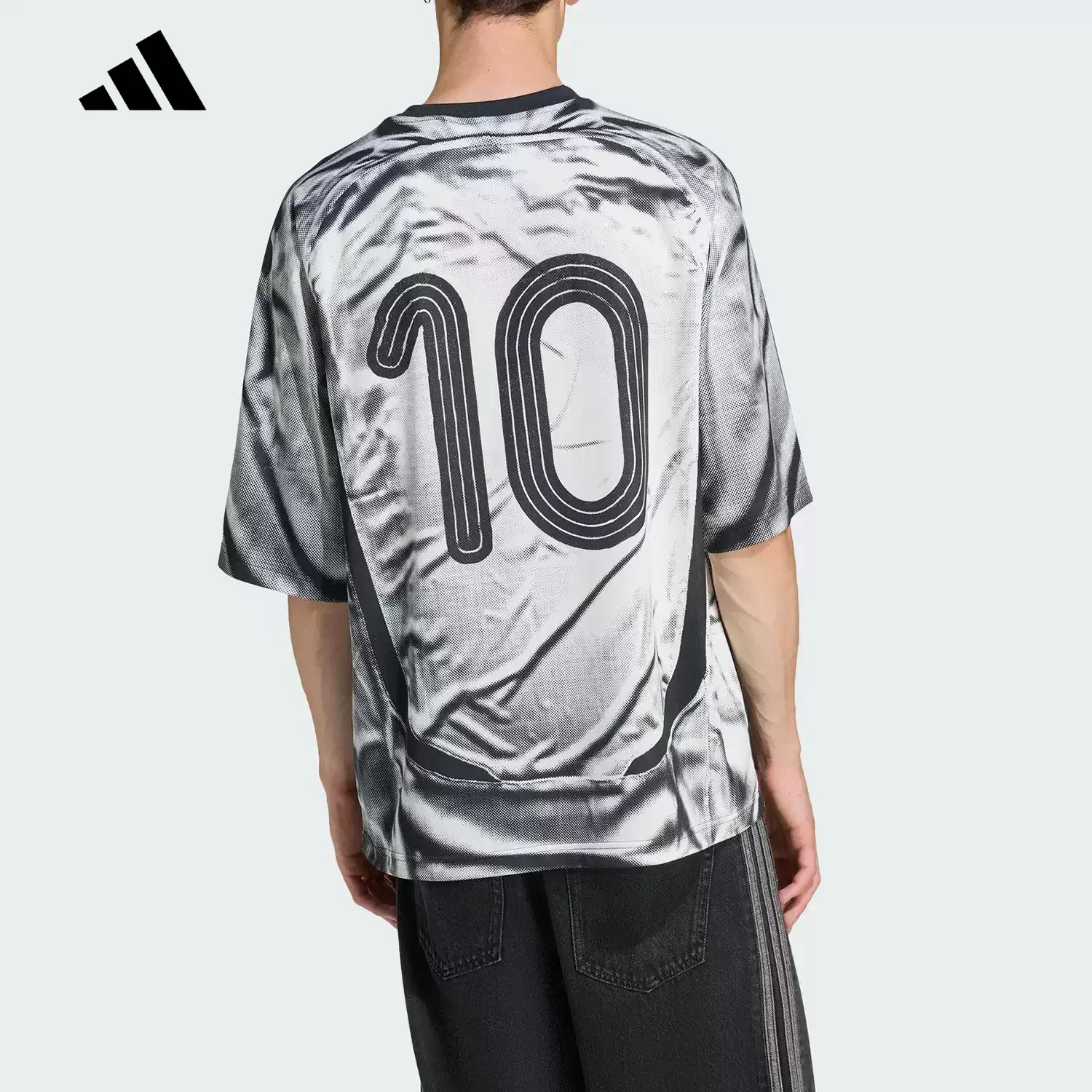 Adidas/Official Authentic ADILENIUM Men’s Round-neck Loose and Durable Short-sleeve Shirt KF8523