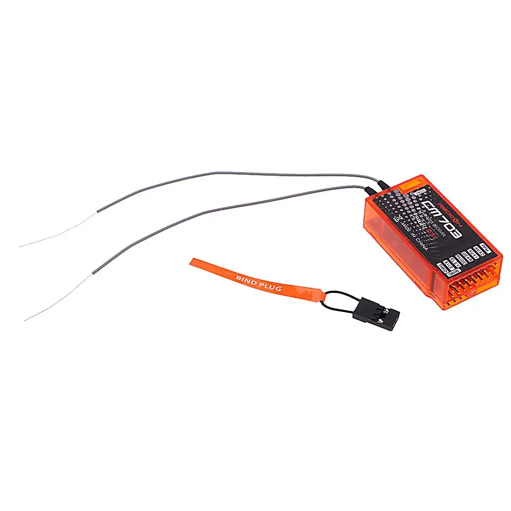 High Gain Antenna 2.4G RC Receiver DSM2 DSMX PPM PWM Output Multi Channel Receiver for JR DSX9 DX8 Models